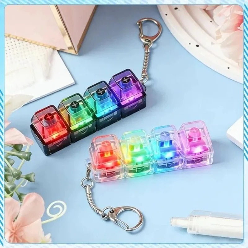 LED 키보드 키체인 피젯 토이/크리스탈* 클리커 감각 - Party Games For Adults And Kids 리뷰 및 가격